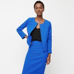 J.CREW Portfolio jacket in matelasse NWOT SIZE 2